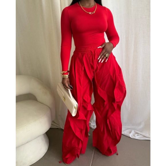 TAUPE Ruffled Pants - Picture 11 of 16